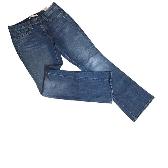 Levi's 515 Bootcut Medium Wash Jeans Lightly Distressed Size 8 - Picture 1 of 8